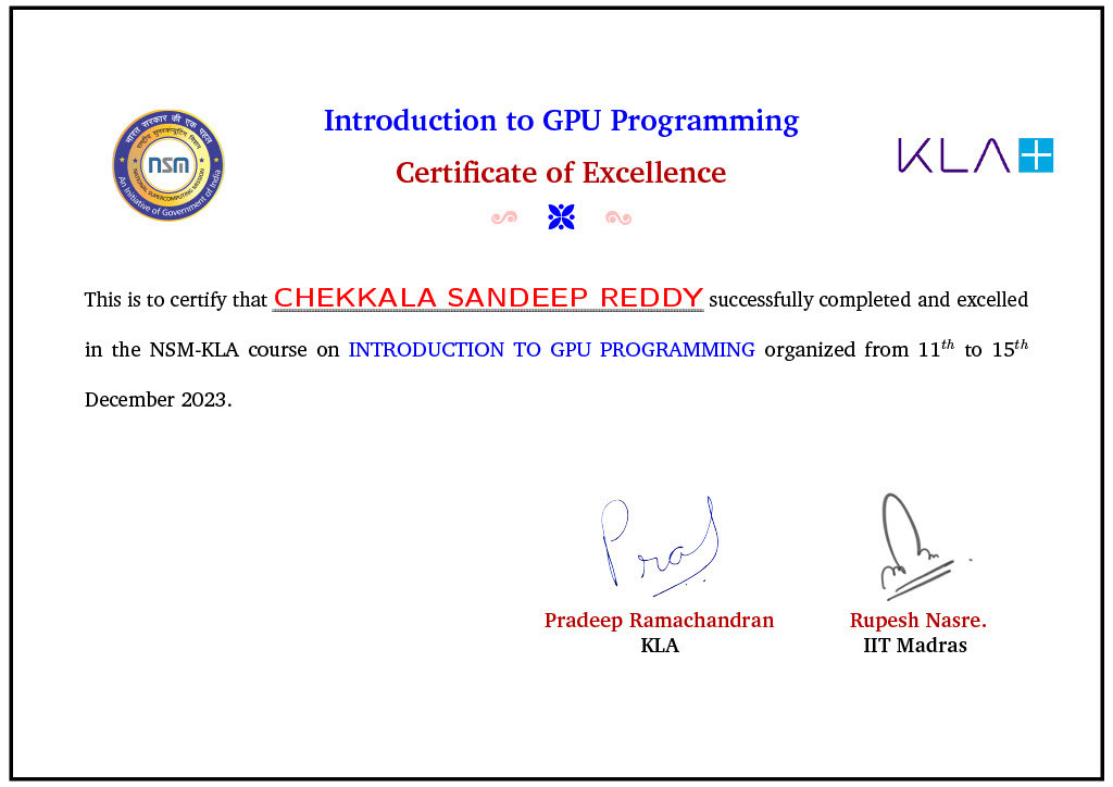 Topped in GPU Programming workshop